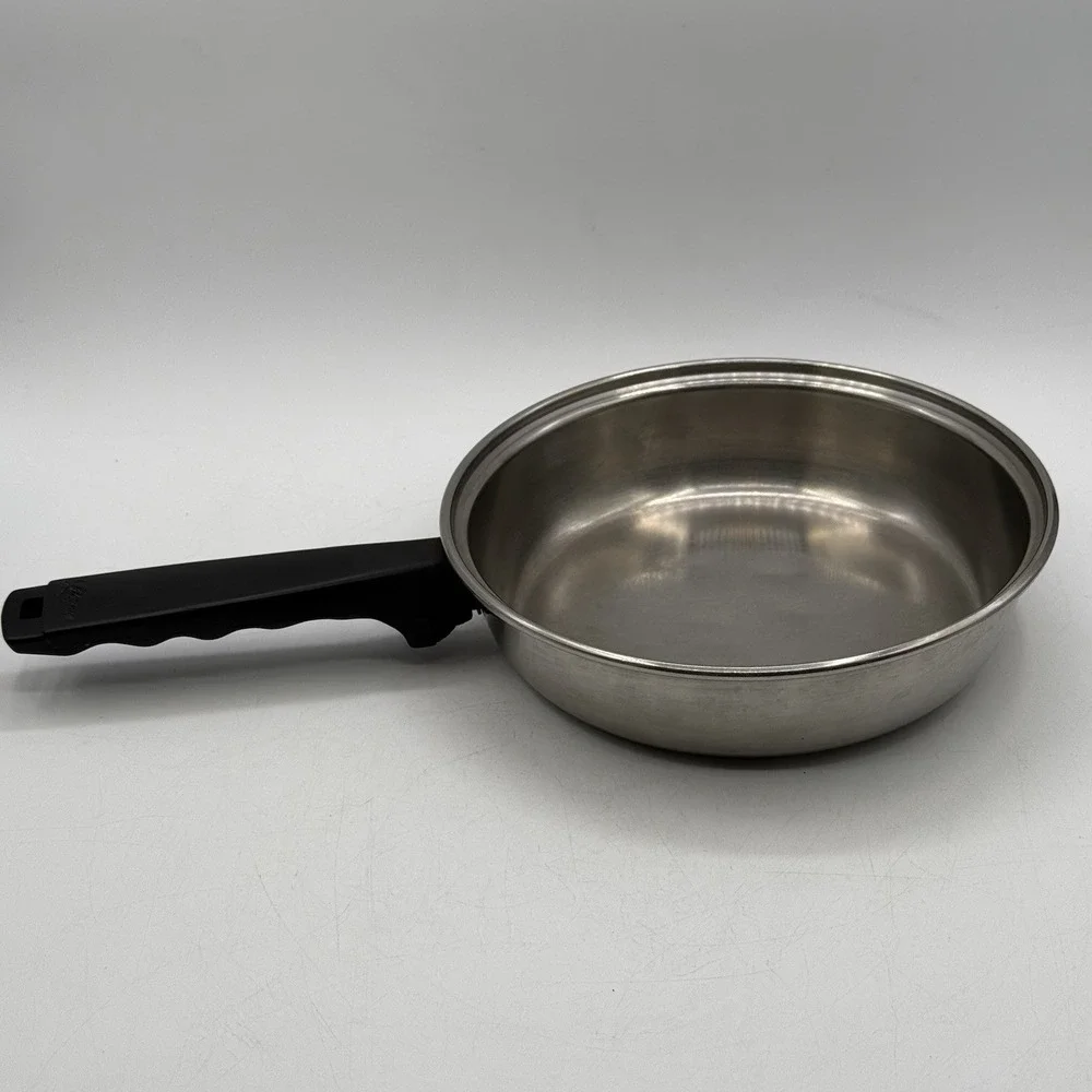 Vtg Lifetime Frying Pan Skillet Cookware 18/8 Stainless Steel 8